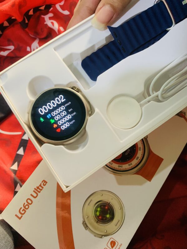 Buy LG60 Ultra Smartwatch – 1.52” AMOLED Display, Compass, Pressure Sensor & Smart Island Feature